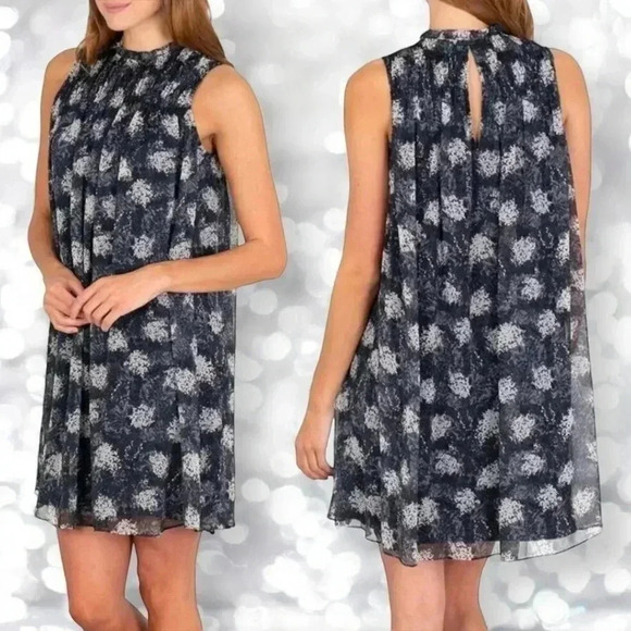 Joie Dresses & Skirts - NWOT Joie Limited Edition Baltic Print Sleeveless Sheer Overlay Mini Dress